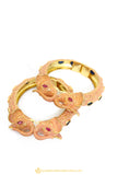 Gold Finished Bangles by PTJ