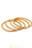 Gold Finished Bangles by PTJ